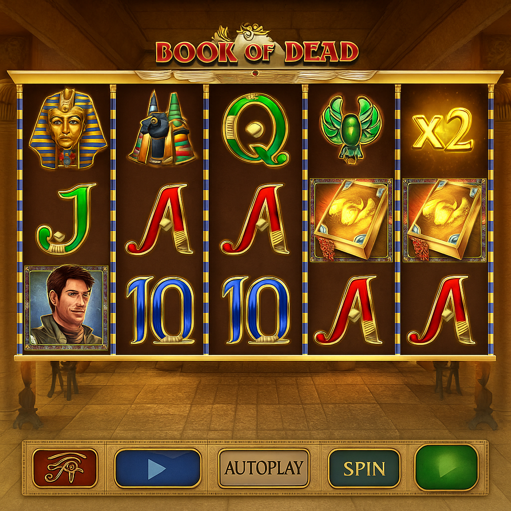 BetSixty - Book of Dead Slot Game - Play'n GO
